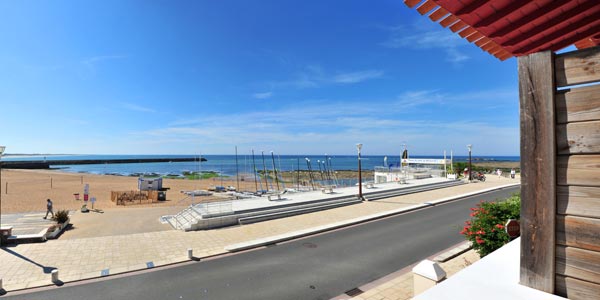 Vue sur l'océan depuis la Villa Félicité à Saint-Gilles-Croix-de-Vie 