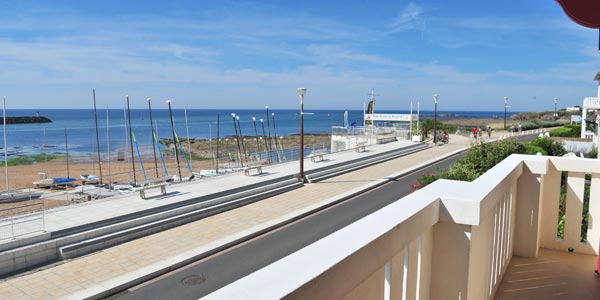 Vue sur la mer depuis l'appartement à louer à Saint-Gilles en Vendée